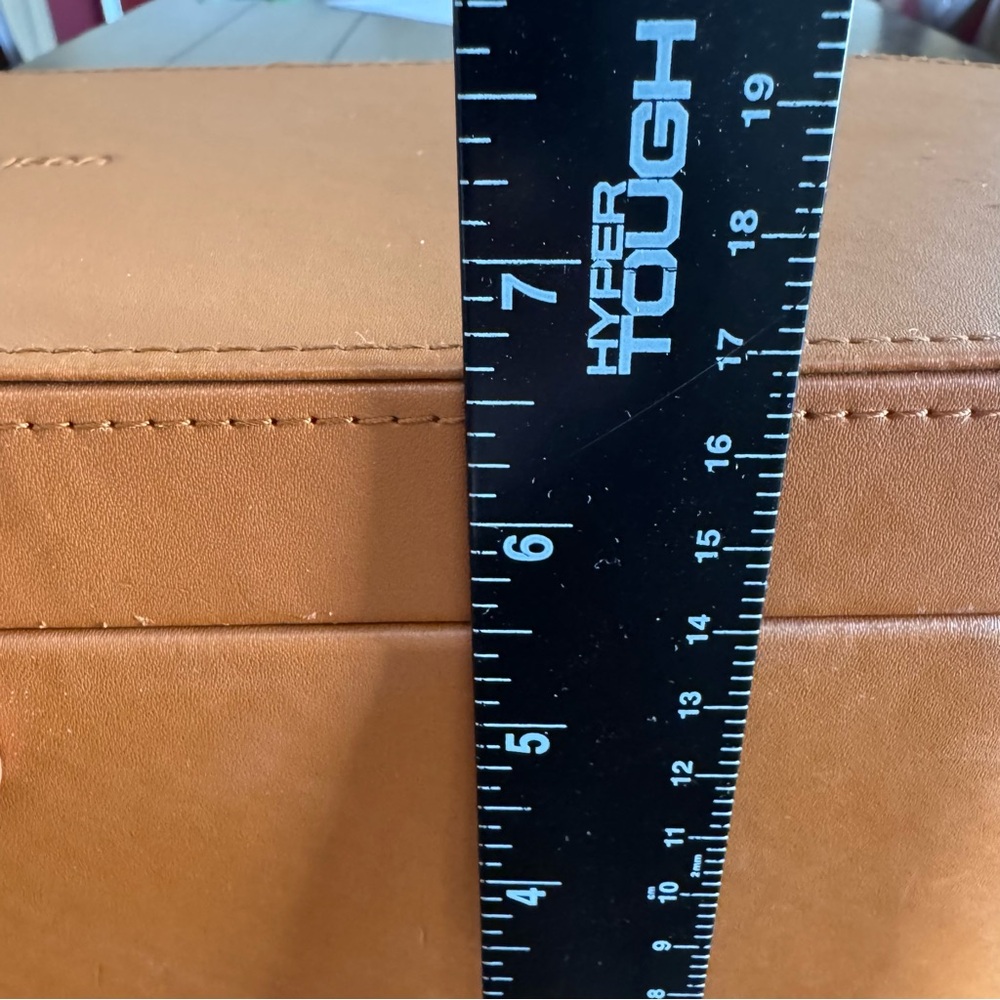 Dyson‎ Airwrap Styler Leather Large Storage Hard Box Brown Traveling Case Only - Picture 7 of 9